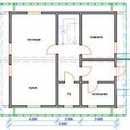 Проект  "Крепыш" 8.0х9.0 - Фотография 1 - Проект 119 первый этаж.png